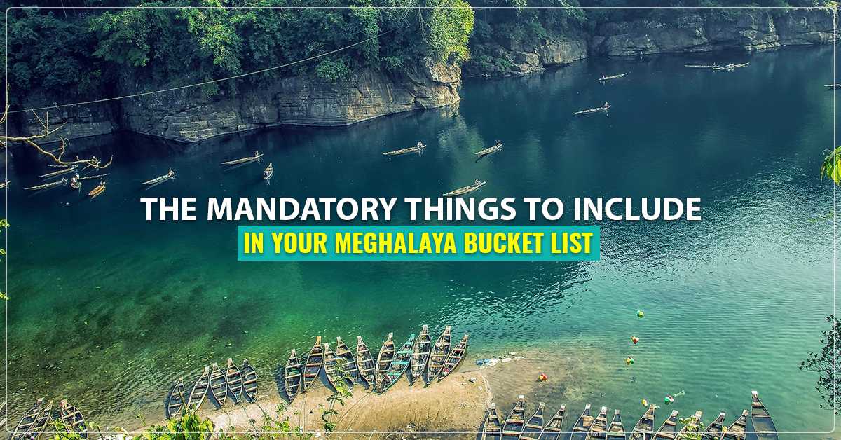 The Mandatory Things To Include in Your Meghalaya Bucket List